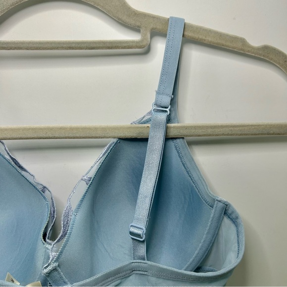 Soma Blue Embroidered Lightly Lined Cups Adjustable Strap Bra 36C - Picture 7 of 13